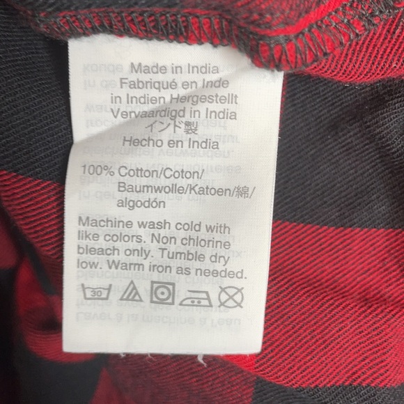 Madewell | Tie Neck Buffalo Check Popover Top - Picture 6 of 6